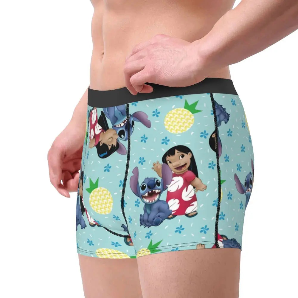 Quần Sịp Nam Lilo Stitch Thoải Mái Phong Cách Anime