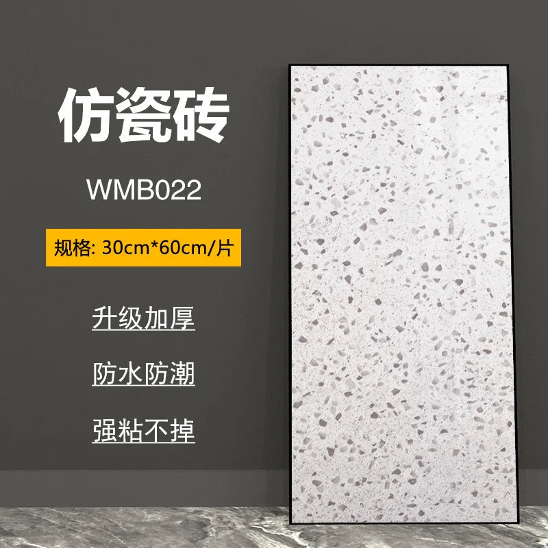 bathroom living room bedroom waterproof marbre self adhesive Imitation tegel wall stickers kitchen cabinets oil proof sticker