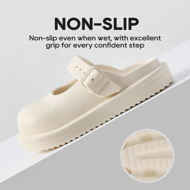 UTUNE Giày Búp Bê Nữ Đục Lỗ Thoáng Mát Chống Trượt