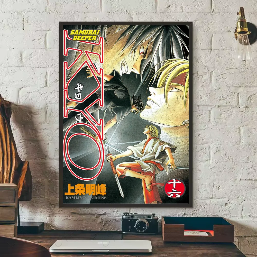 Samurai D-Deeper KYOS Comic Poster Wall Art Painting Sticker For Home Room Decoration Bedroom Decor Waterproof Posters