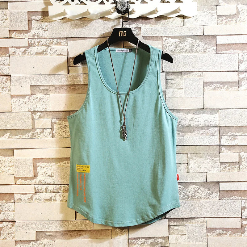 Áo Tanktop Thể Hình Nam, Vải Cotton Dáng Rộng Mùa Hè - Daisan Mart