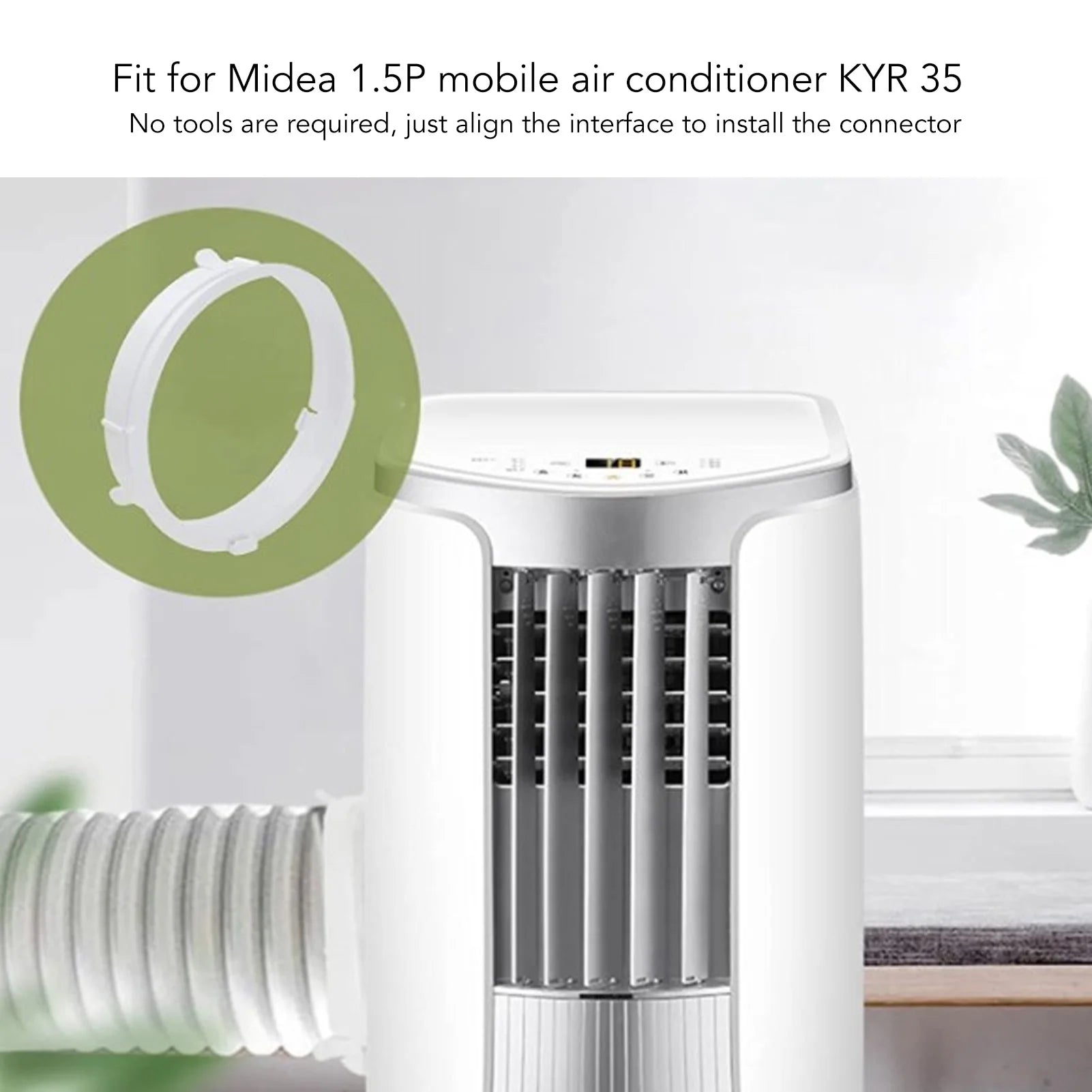 Conditioner Hose Connector Conditioner Exhaust Duct Interface Efficient Cooling System Washable Adjustable for Room