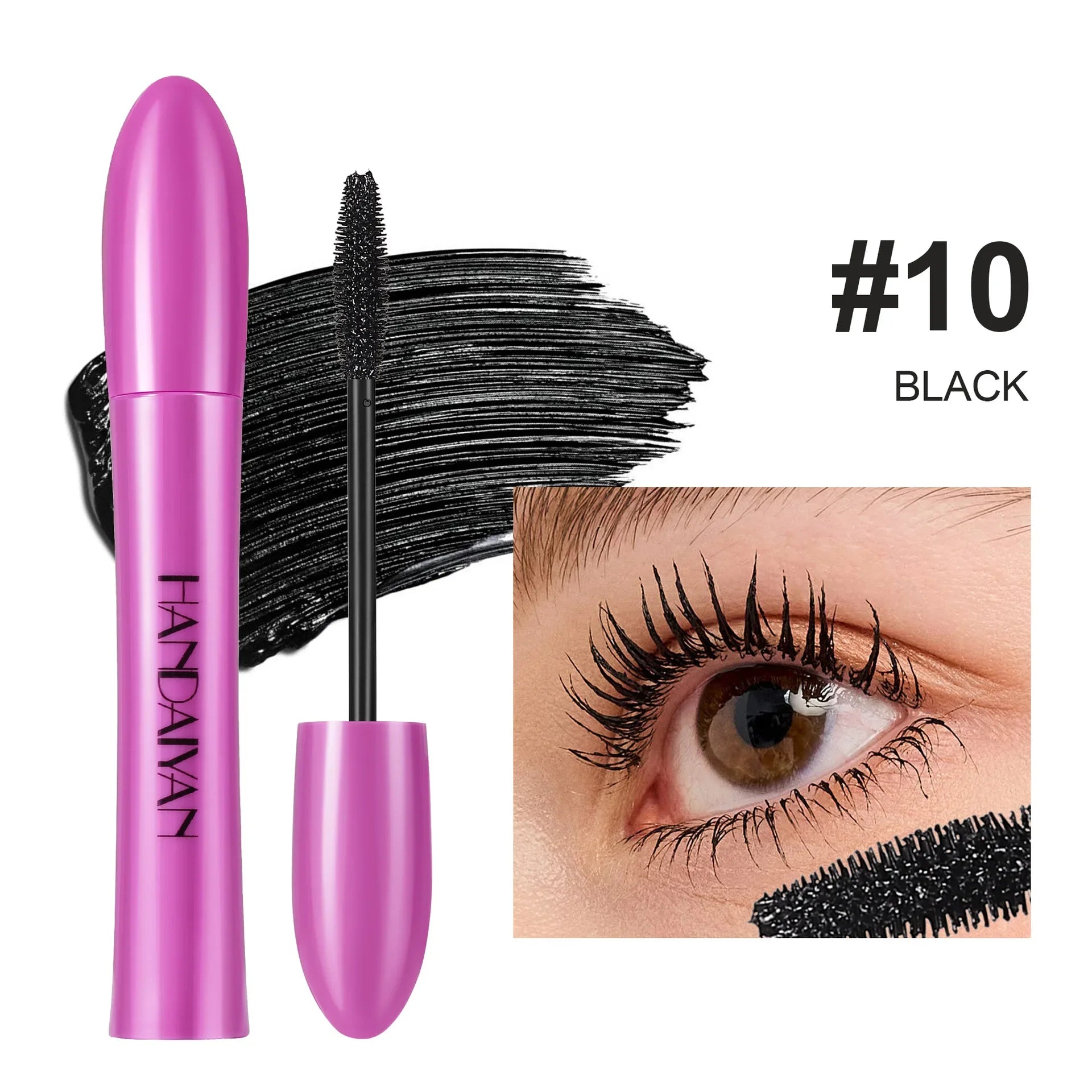 Waterproof, Thick, Long-Lasting Multi-Color Mascara 10 Colors