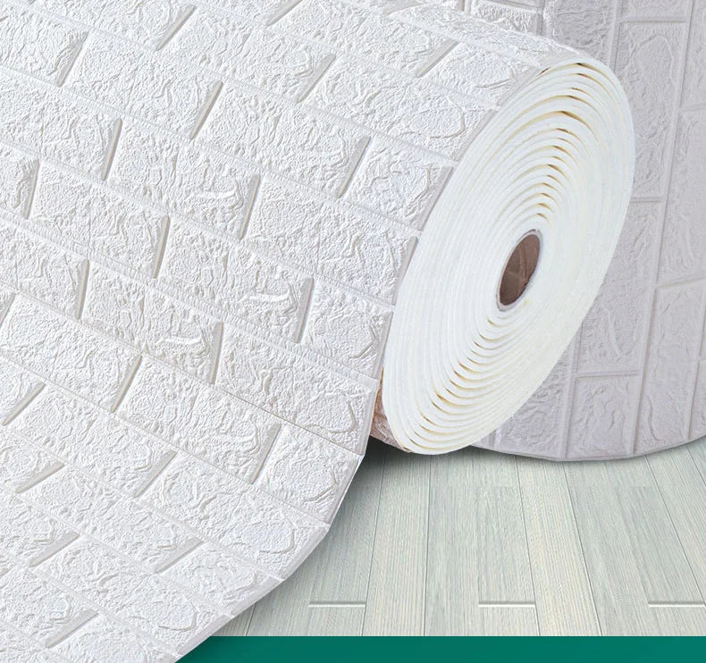 Giấy Dán Tường 3D Chống Thấm Hoa Văn Gạch 70cm*10m