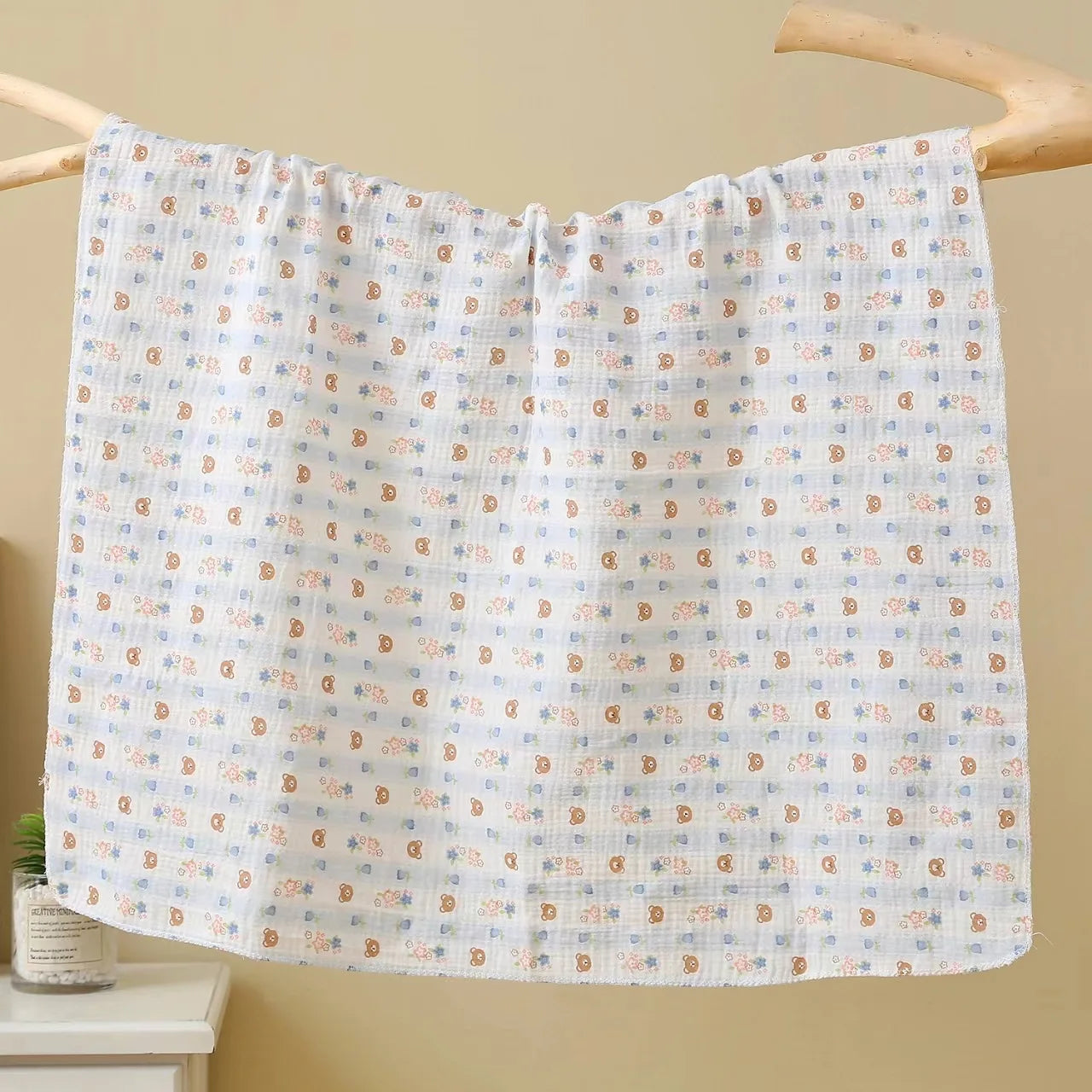 Multi-Purpose Cotton Muslin Newborn Baby Swaddle Blanket For Mother And Baby