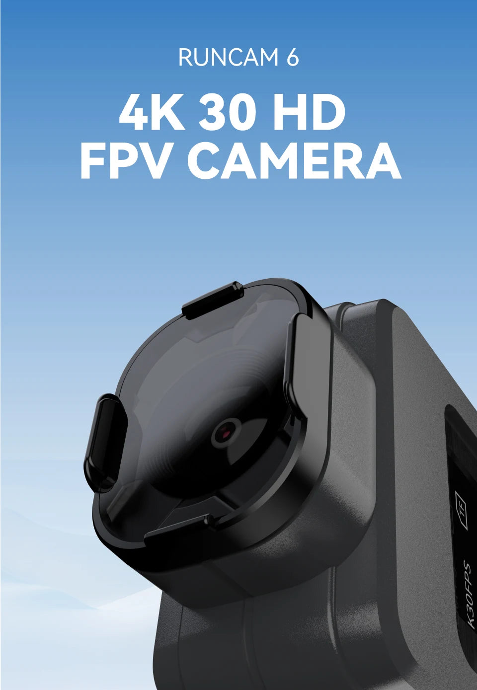 RunCam 6 4K FPV WiFi Camera, 12MP Sharp Recording
