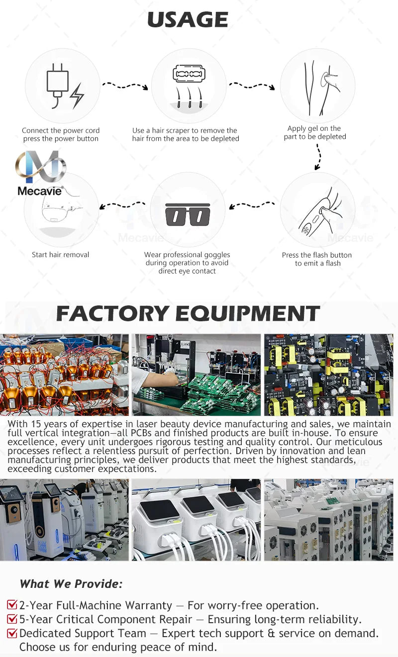 New 808nm Diode Laser Hair Removal Machine 4Wavelength Permanent Painless Physical Underarm Body Care Depilation Equipment