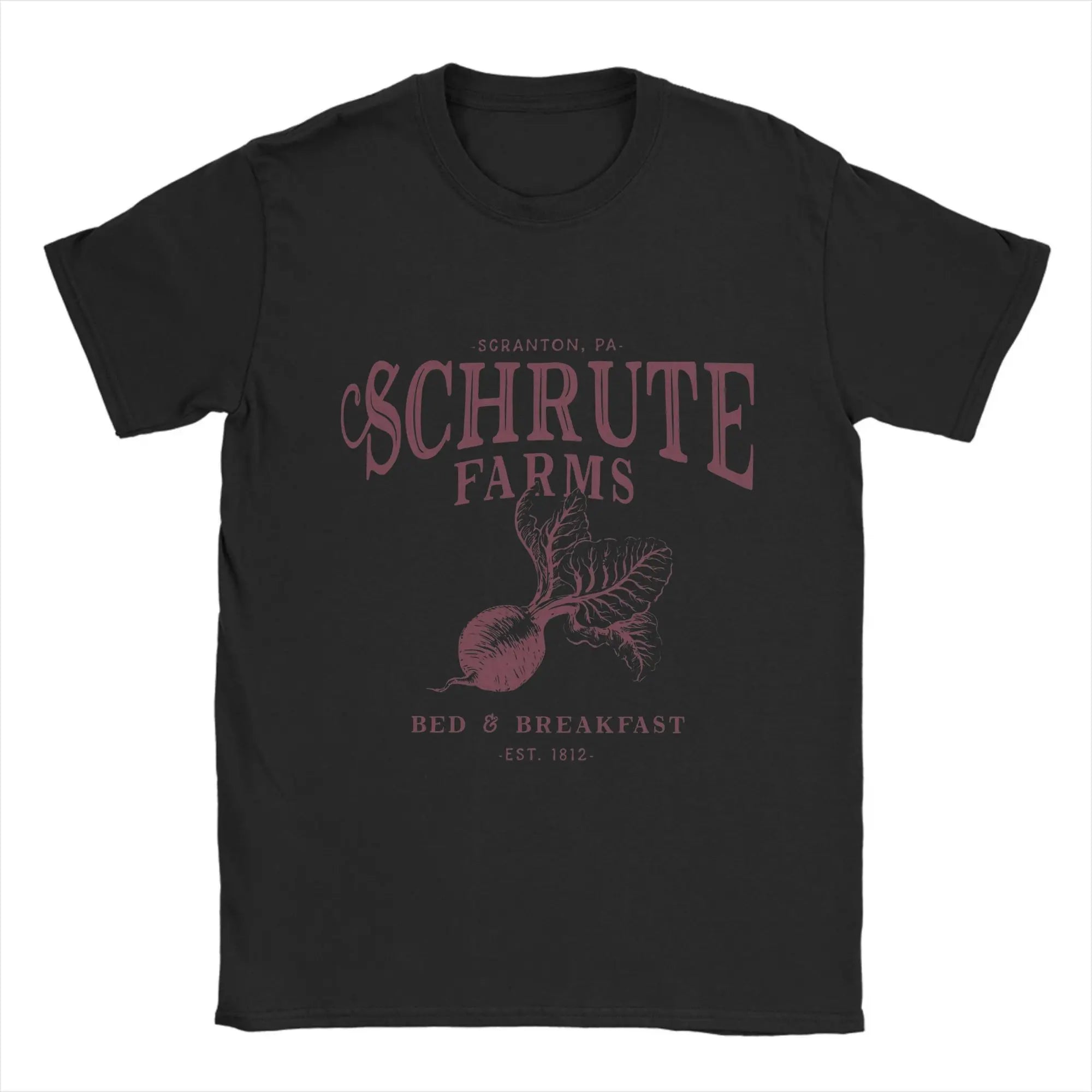 Schrute Farms Men's Cotton Short Sleeve Office T-Shirt