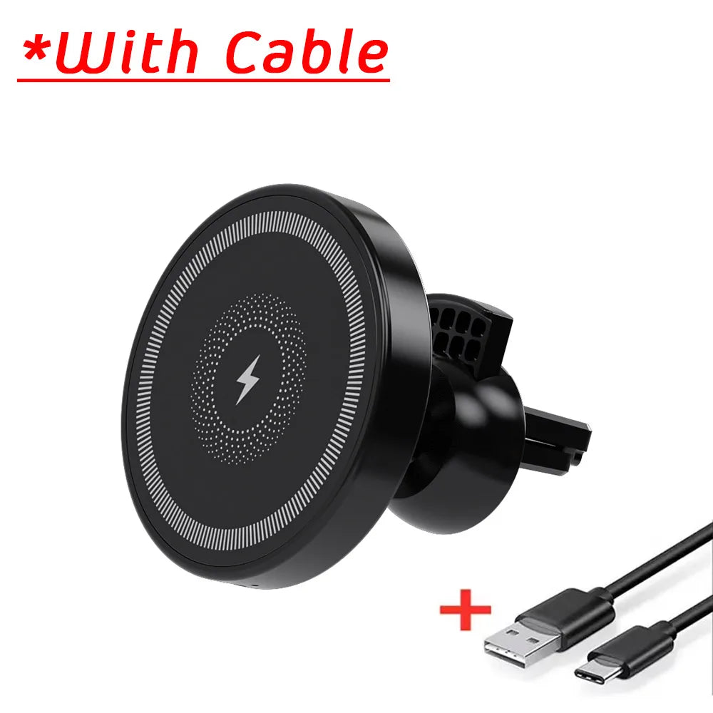 30W Car Wirless Magnetic Charger Air Outlet Phone Holder Stand For iPhone 16 15 14 13 12 Pro Max Fast Charging Cellphone Blacket