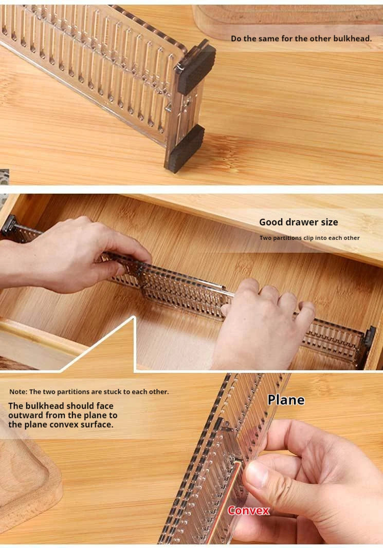 Ngăn Chia Ngăn Kéo Đa Năng Điều Chỉnh Đựng Đồ Dùng