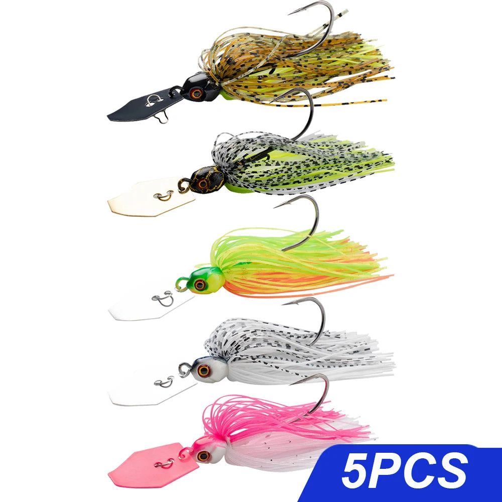 Mồi Câu Spinner 7g-21g Bộ Lưỡi Câu Kim Loại Weedless