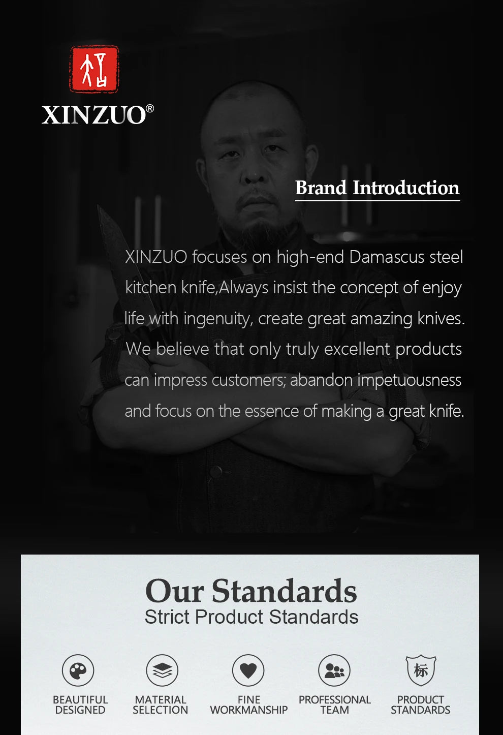 Bộ Dao XINZUO Nhà Bếp Cao Cấp - Sắc Bén & Tiện Dụng