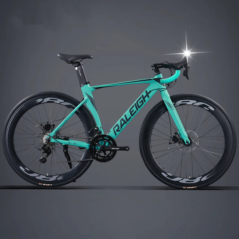 28C*60mm Road Bike 18 Speed ​​Line Pull Disc Brake Gravel Bike Quick Disassembly Lightweight Road Racing bicicleta Teenager Women