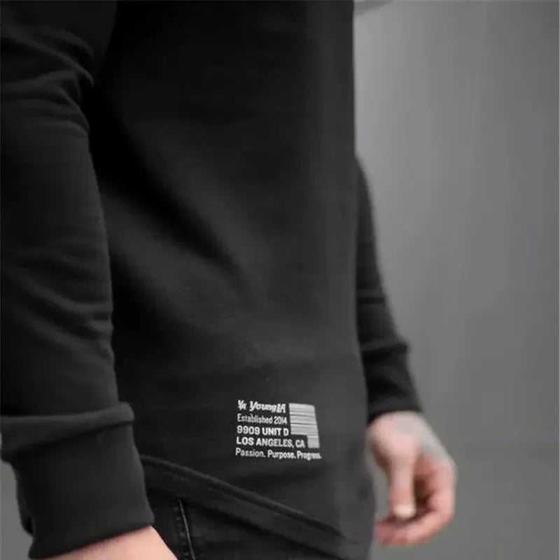 Men's Slim Fit Long Sleeve Gym T-Shirt Fashion 2025