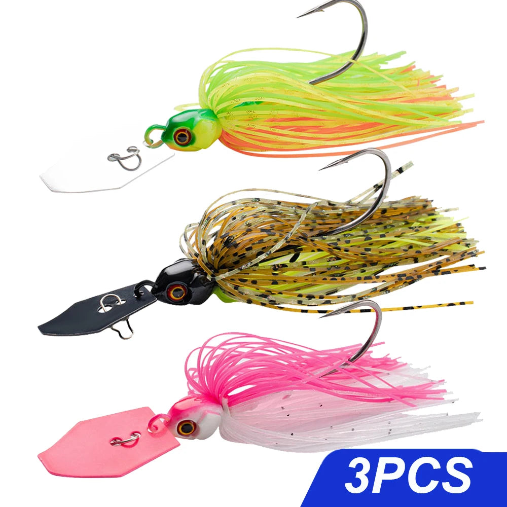 Mồi Câu Spinner 7g-21g Bộ Lưỡi Câu Kim Loại Weedless