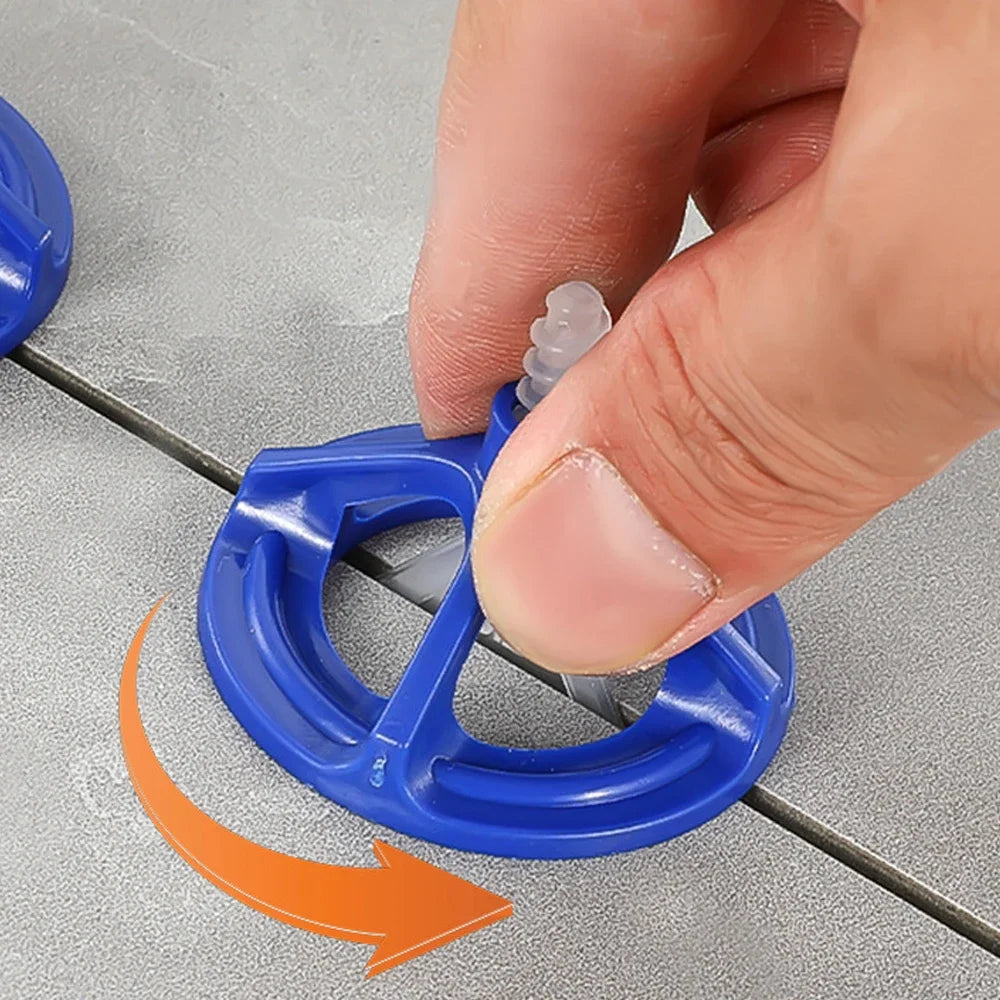 50-600Pcs Top Spiral Ceramic Tile Leveling System Clips Spacers Straps Wadge for Tile Laying Wall Floor Fixing Construction Tool