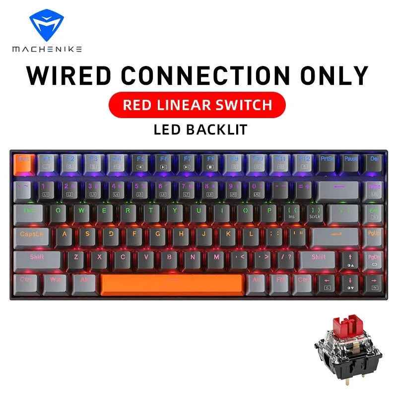 Machenike K500A 75% TKL 6-color mechanical keyboard for gamers