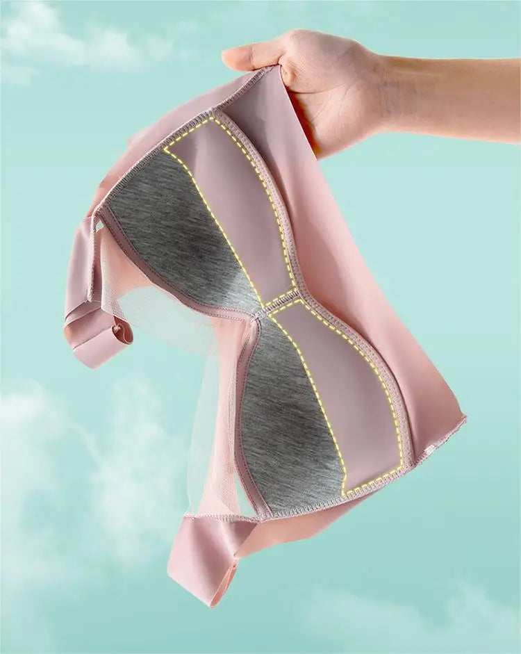 Áo Ngực Nữ Không Đường May Ren Đẩy Nâng Plus Size