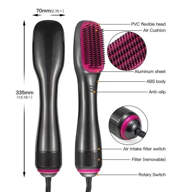 Bàn Chải Sấy Tóc 3 Trong 1 - Tạo Kiểu Nhanh Chóng 1200W - Daisan Mart