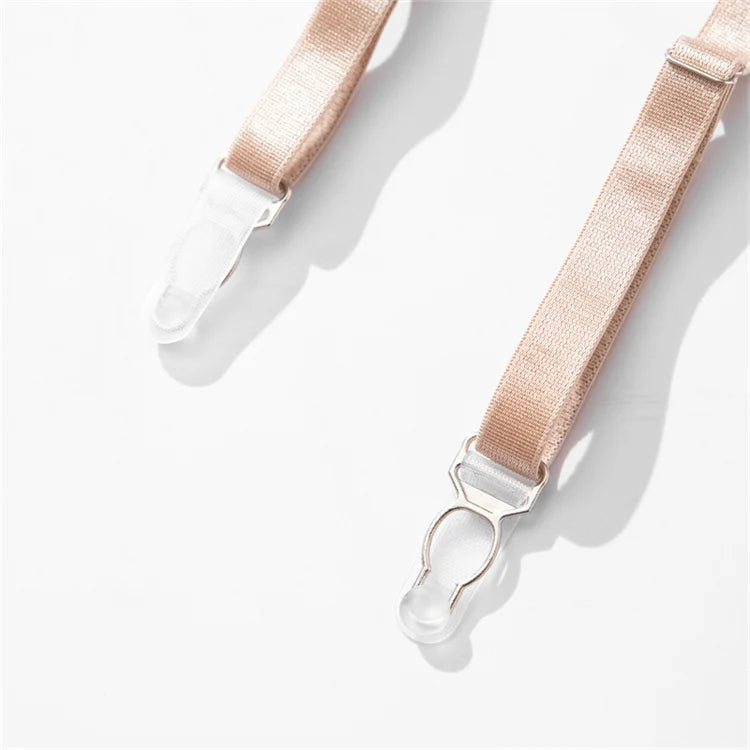 Luxurious Satin Floral Embroidery Lingerie Set 50 Characters