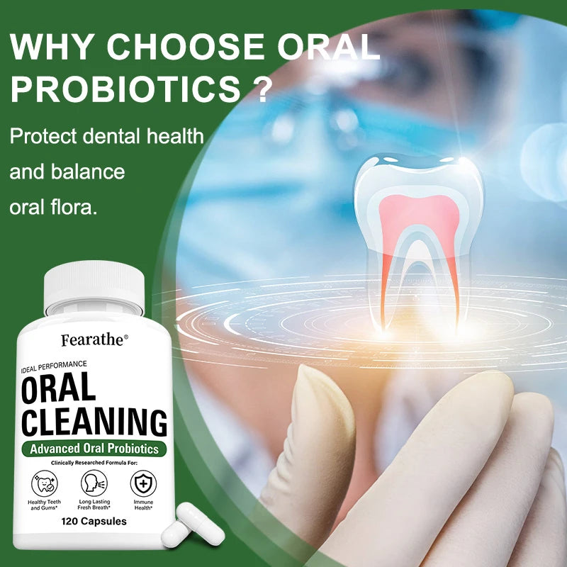 Oral Cleanse Advanced Oral Probiotics for Bad Breath, Tonsil Stones, Teeth and Gum Health, Immune Health, Non-GMO - Daisan Mart
