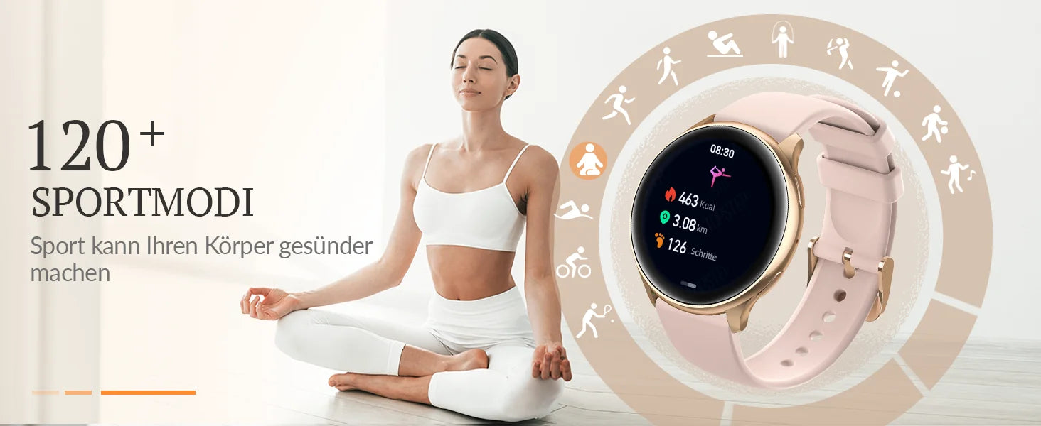 Black Gold Women's Smartwatch - Comprehensive Health