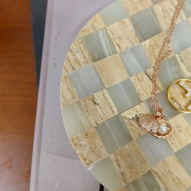 Marble mosaic small tray