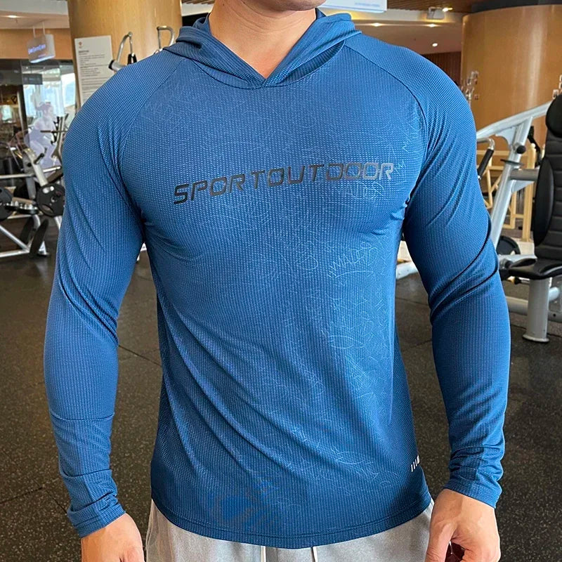 Men's Quick Dry Long Sleeve Sports T-Shirt