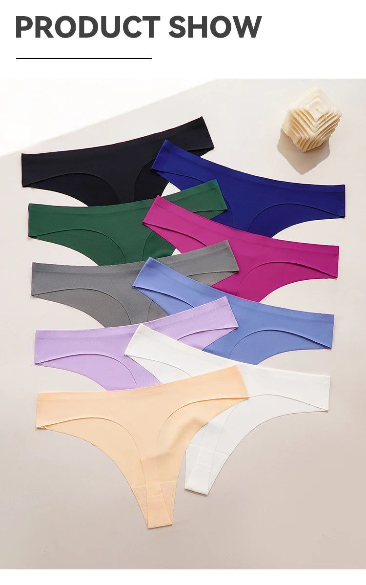 Bộ 6 Quần Lót Nữ Không Đường May Lưng Thấp Co Giãn