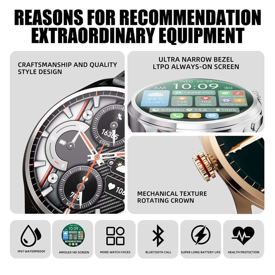 Đồng Hồ Thông Minh SK51: Màn Hình AMOLED, GPS, NFC