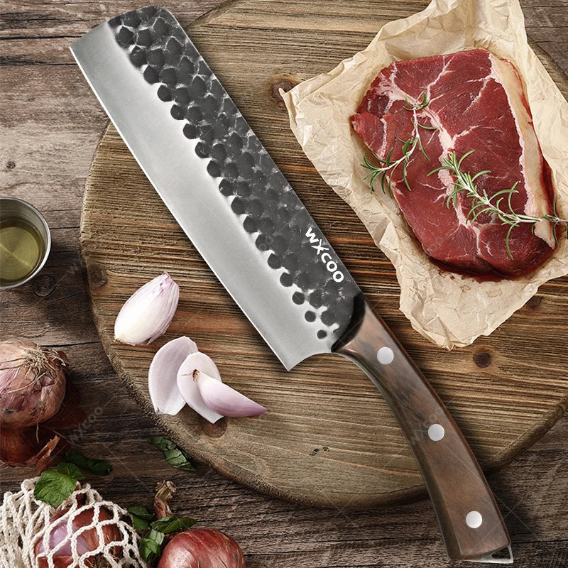 High Quality Acacia Wood &amp; Steel Kitchen Utensil Set