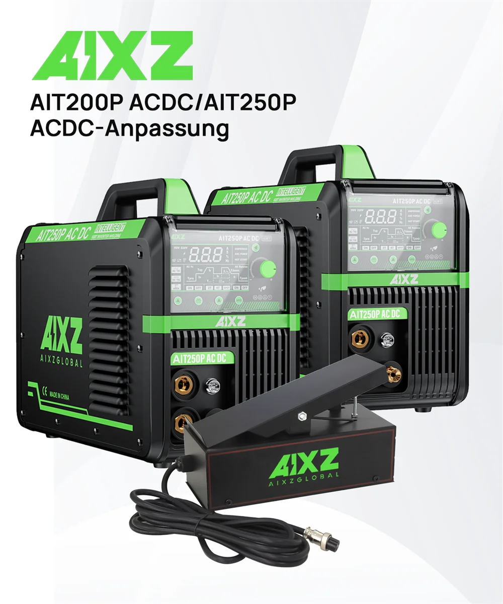 AIXZ 5 in 1 HF TIG AC/DC Aluminum Welding Machine MMA ARC Argon Precise Digital Pulse 2T/4T TIG Welder Stainless IGBT Inverter - Daisan Mart