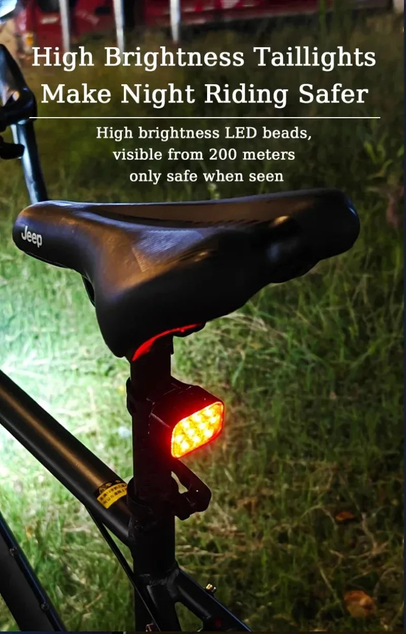 BUCKLOS LED Waterproof USB Bicycle Light 1100mAh
