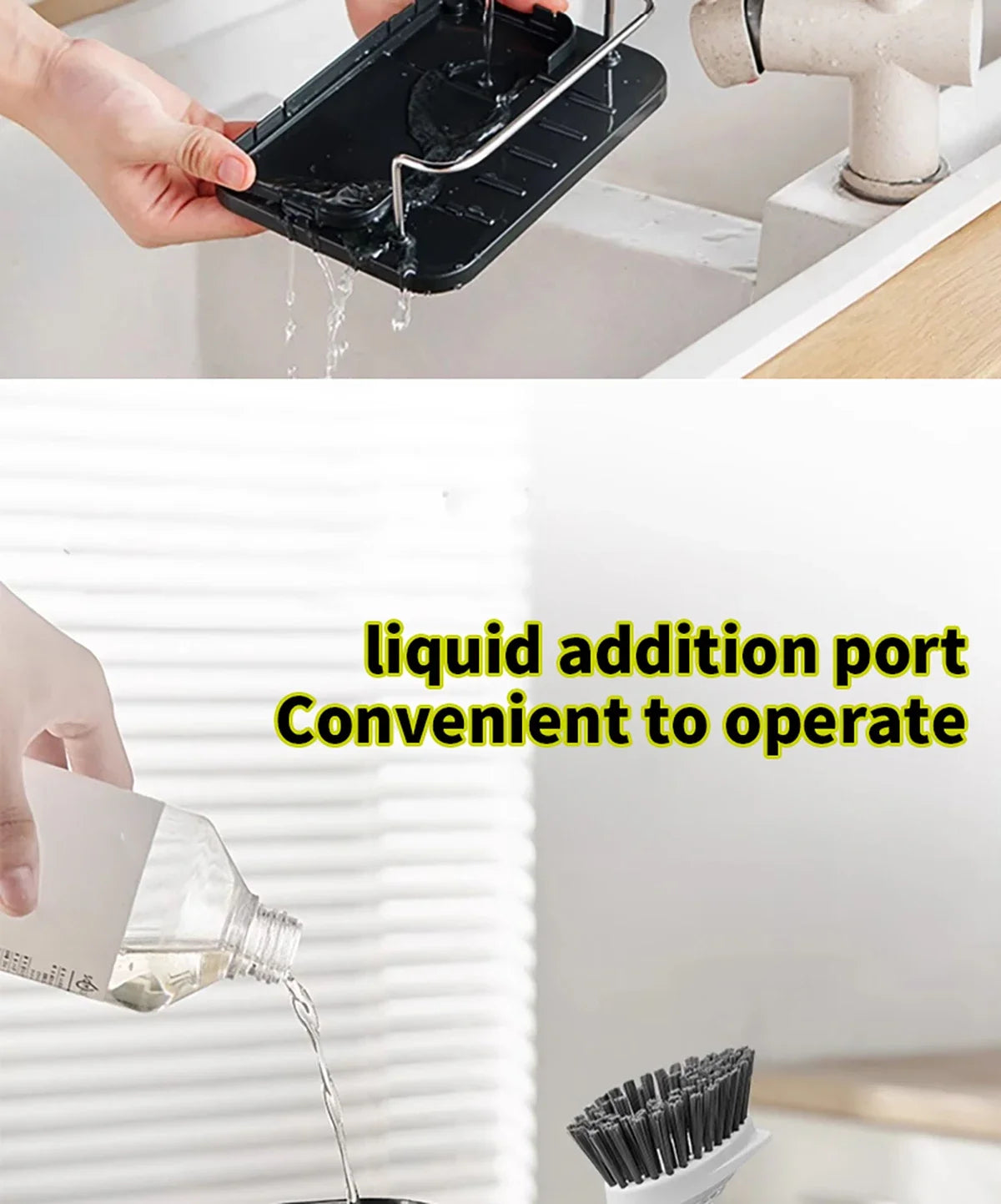 3-in-1 Stainless Steel Dishwashing Liquid Rack, Compact and Convenient for the Kitchen