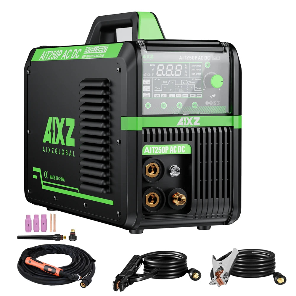 AIXZ 5 in 1 HF TIG AC/DC Aluminum Welding Machine MMA ARC Argon Precise Digital Pulse 2T/4T TIG Welder Stainless IGBT Inverter - Daisan Mart