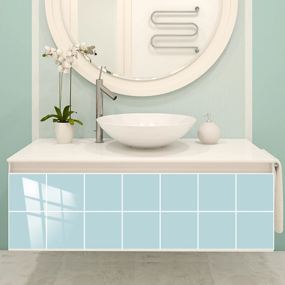 10 pieces of waterproof turquoise wall tiles