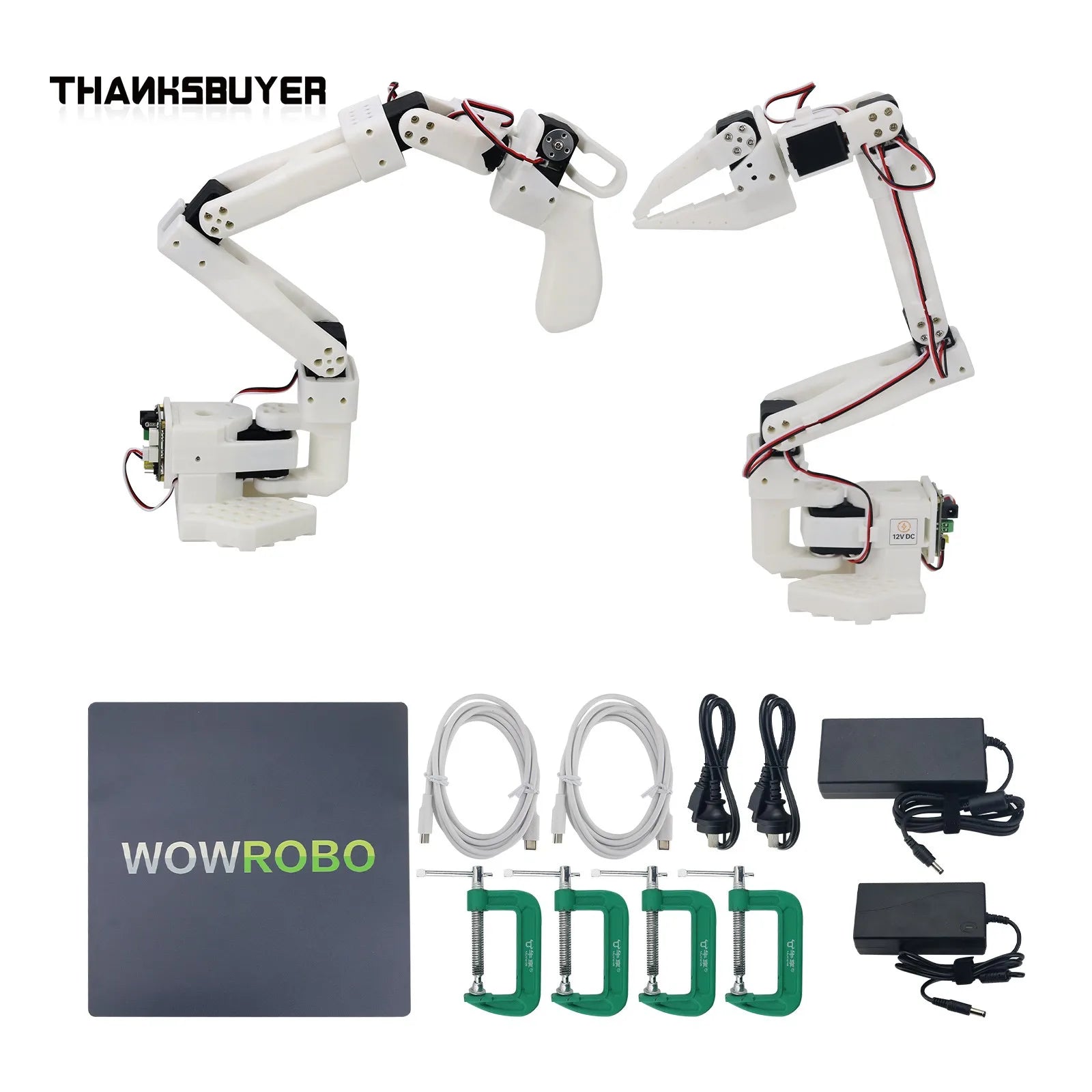 LeRobot SO-ARM101 Embodied Intelligent Robotic Arm (SO-101 Assembled 1 Master Arm + 1 Slave Arm) - Daisan Mart