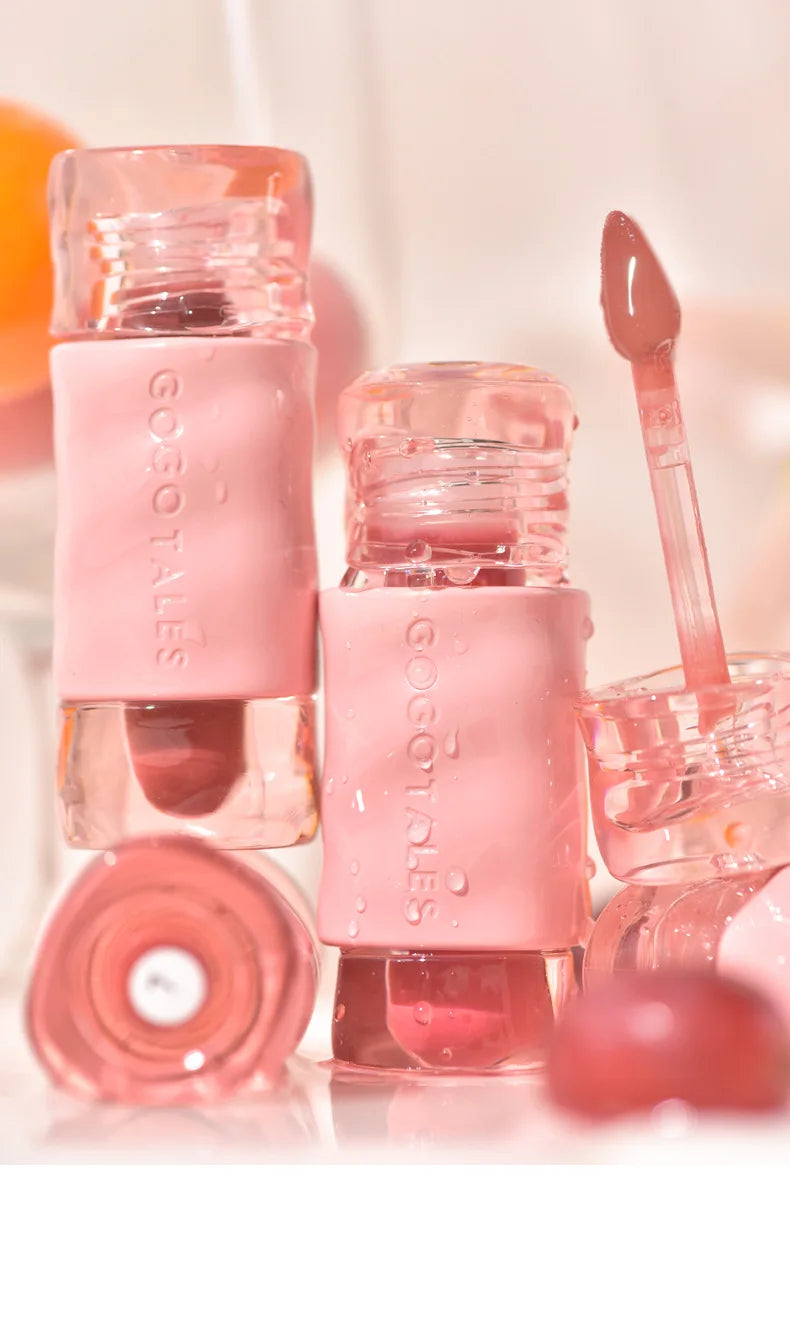 GOGOTALES Big Ice Bucket Lip Serum Lip Gloss Lip Glaze Moisturizing Hydrating Dead Skin Peeling Lip Mirror Lipsticks Cosmetics