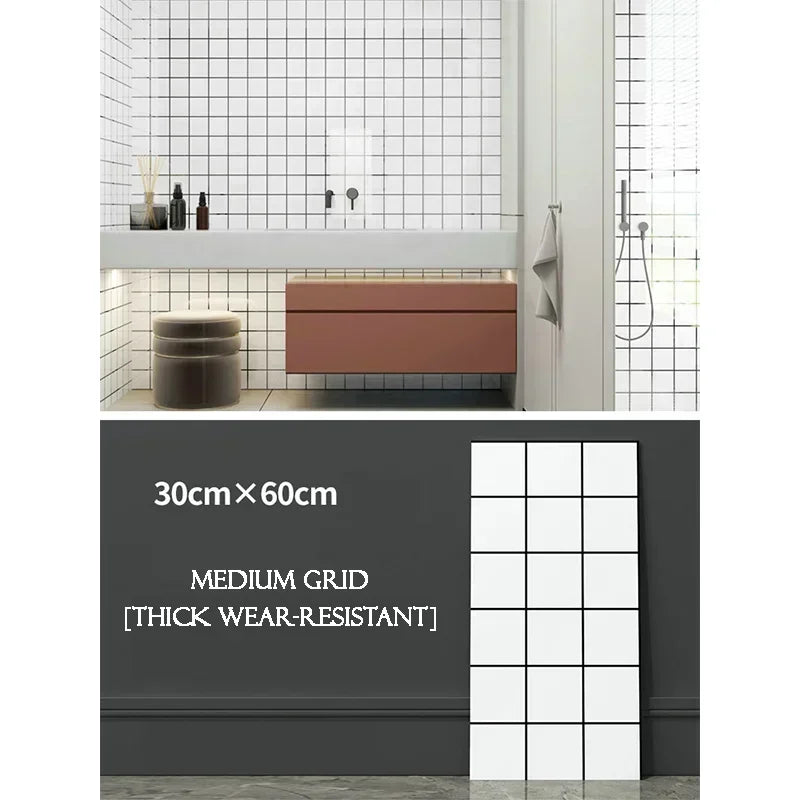 Waterproof Faux Stone Brick Decal Kitchen Wall Stickers 10PCS