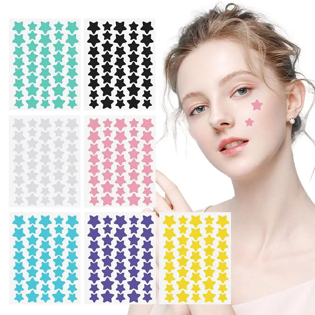 7PS Color Invisible Acne Removal Star Pimple Patch Facial Acne Spot Cover Concealer Invisible Color Patch Spot Scar Care Sticker - Daisan Mart