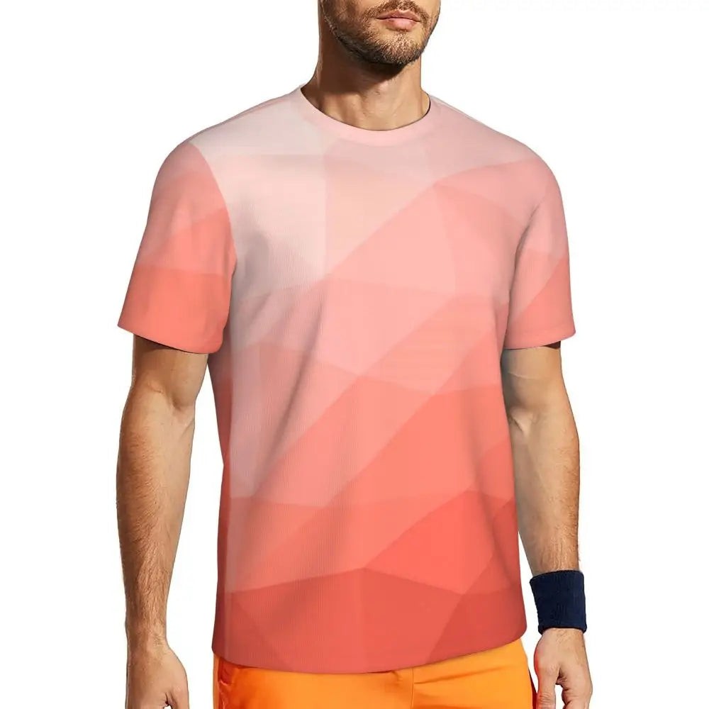 Áo Thun Nam Ombre Tím Hồng Thời Trang Hè Đầy Phong Cách