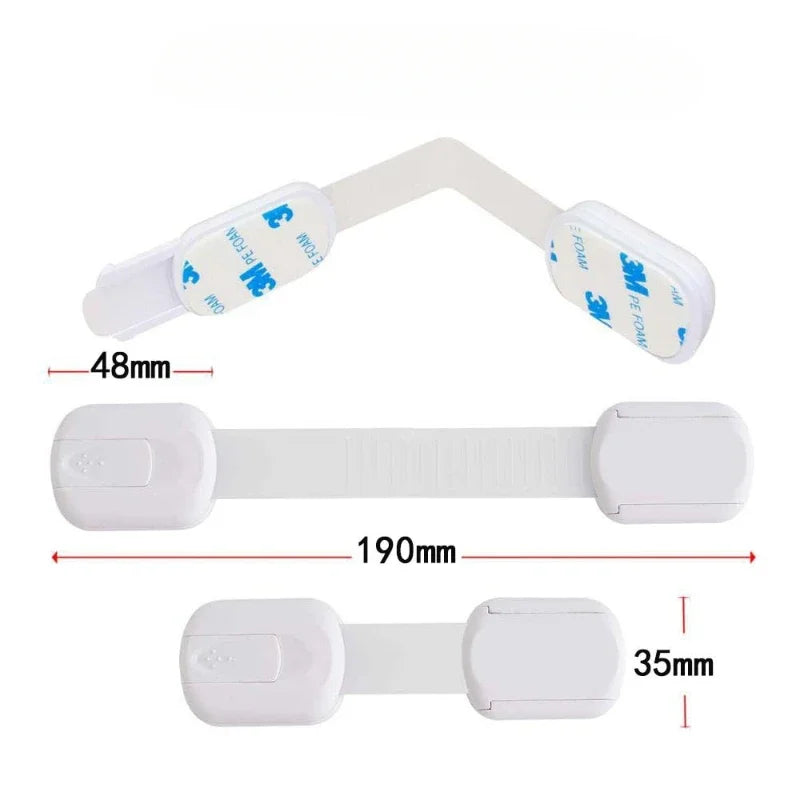 3/5/10Pcs/Lot Child Lock Protection of Children Baby Drawer Anti-opening Cabinet Door Refrigerator Anti-pinch Safety Lock Buckle - Daisan Mart