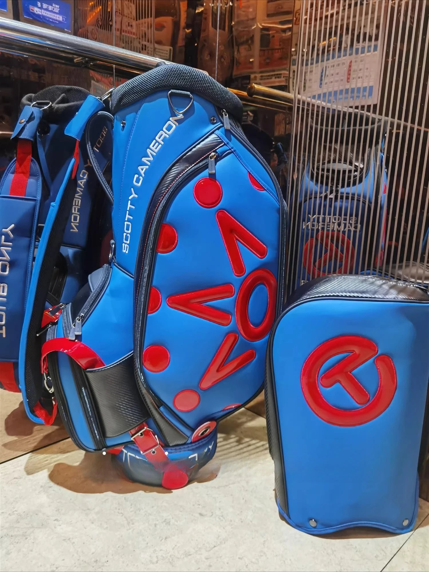 Fashionable unisex waterproof PU standard golf bag