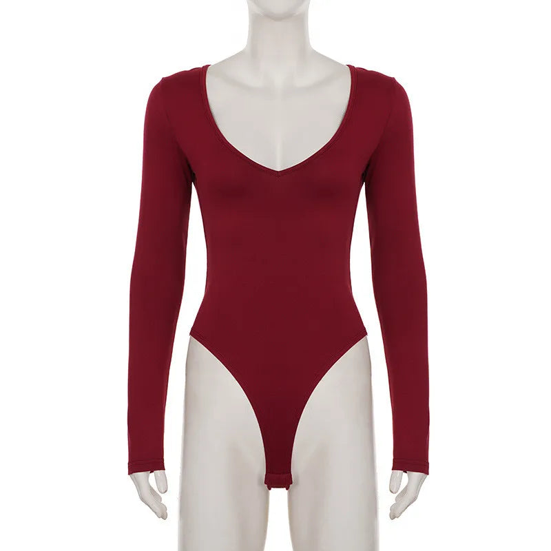 Bodysuit Đỏ Gợi Cảm SheStyle - Thời Trang Thu Đông 2025 - Daisan Mart