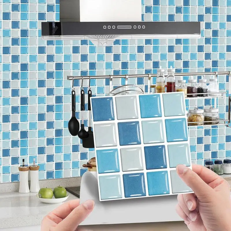 Crystal Tile Sticker 3D Wall Sticker Self-adhesive Supplies DIY Waterproof Items Classic Home Decor Small Practical Paster