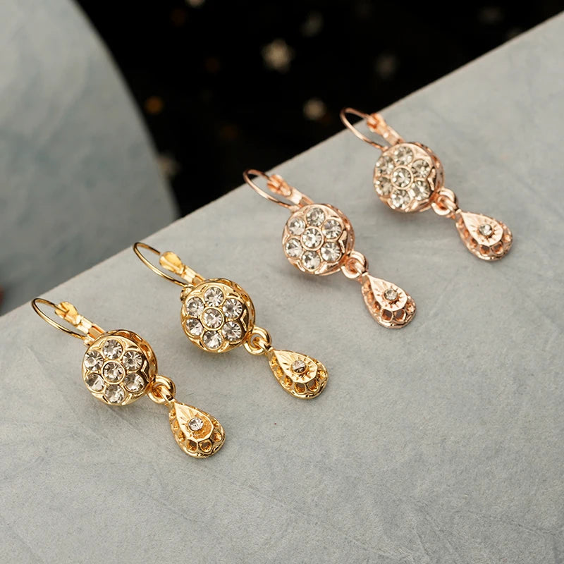 Dây Tóc Pha Lê Ả Rập Mạ Vàng Cổ Điển Cho Nữ