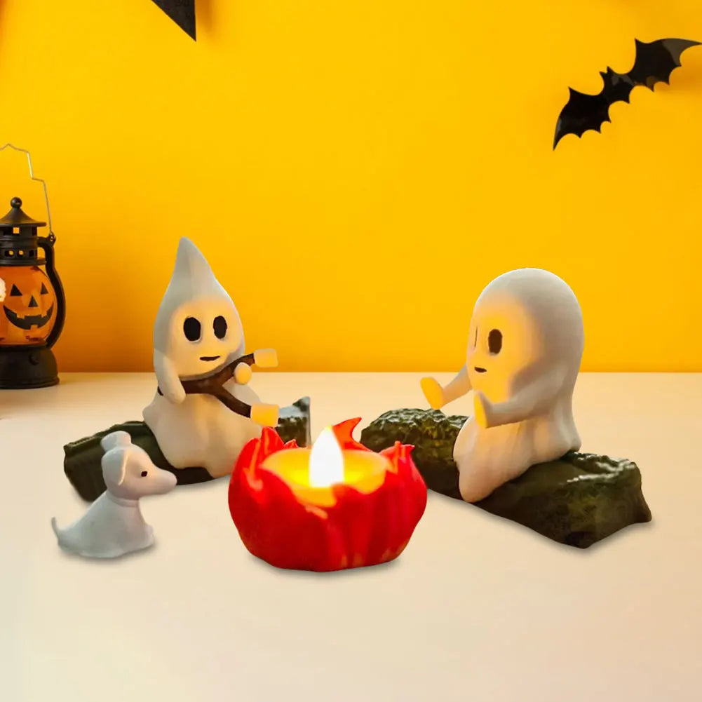 Đèn Lửa Ma Cắm Trại 3D Trang Trí Halloween Dễ Thương - Daisan Mart