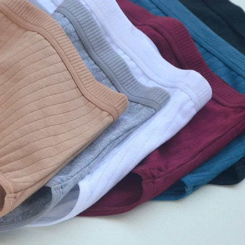 Quần Lót Nữ Cotton Cạp Cao Thoáng Mát Size Lớn 6 Cái