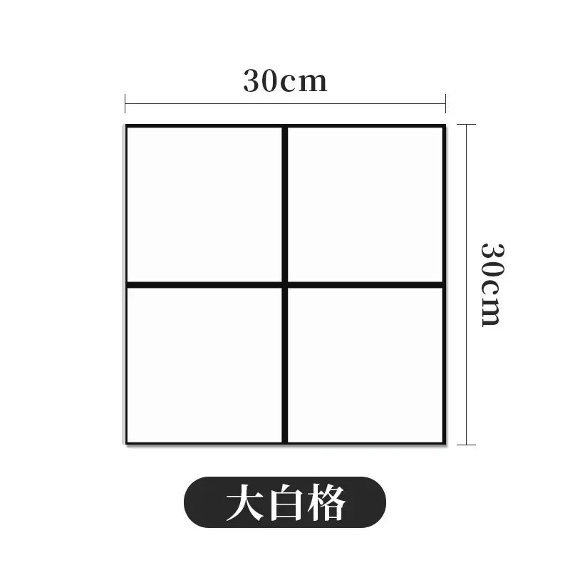 30*30CM Ins Modern European Style Simulation Tile Wall Sticker Waterproof Moisture-proof Bathroom Toilet Kitchen Wall Decoration