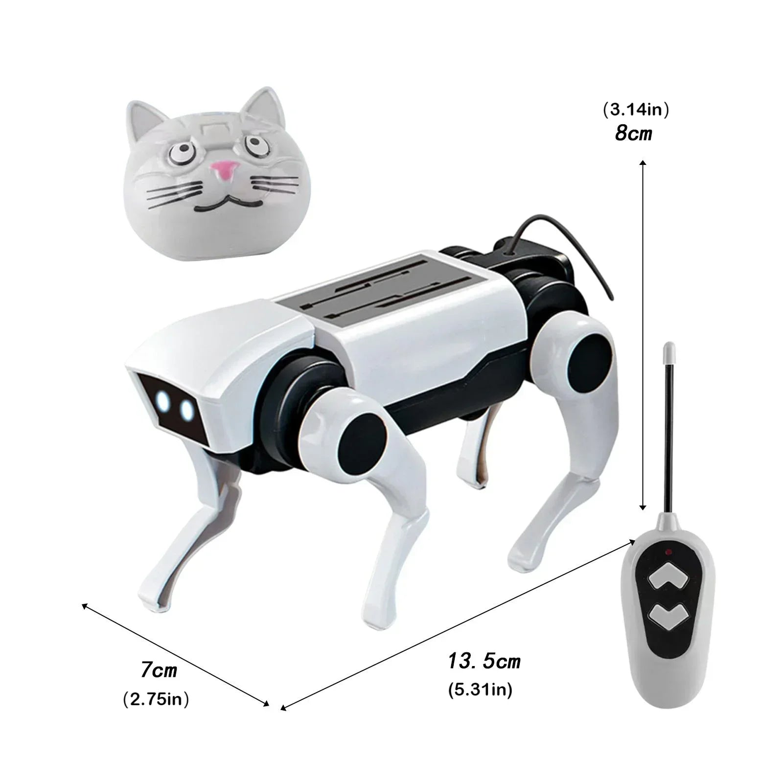 Rc Robot  Remote Control Mechanical Dog Toy Science Teaching Diy Assembling Model Electric Set Toys for Boys Kids Gift - Daisan Mart